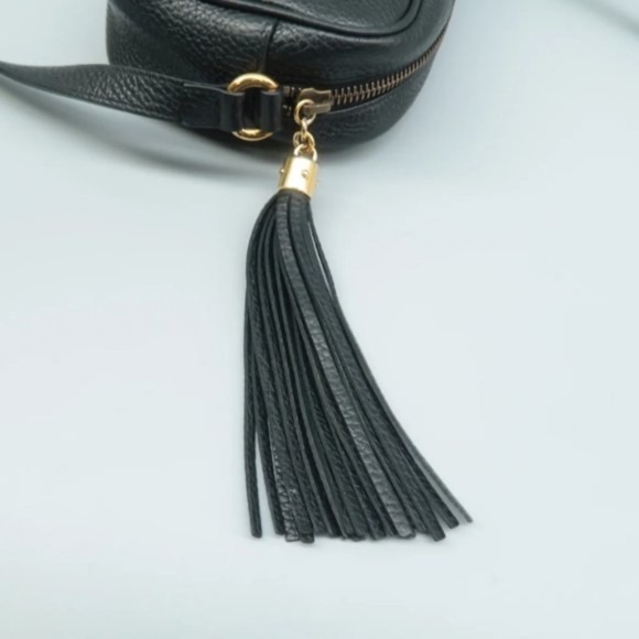 100% Authentic GUCCI SOHO Black Leather Disco Shoulder Bag - Picture 8 of 12